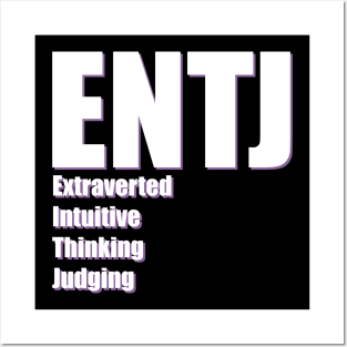 ENTJ The Commander MBTI types 3B Myers Briggs personality Posters and Art